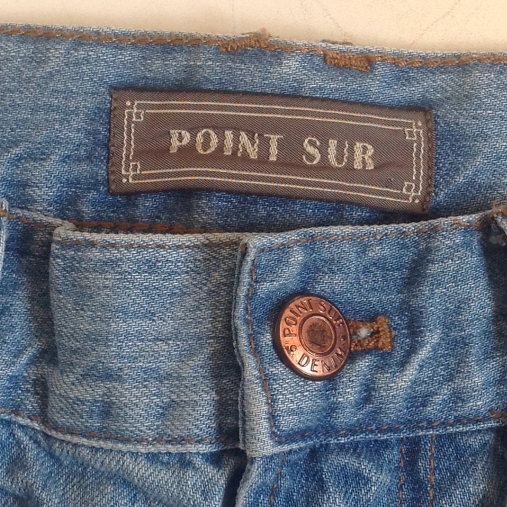POINT SUR J CREW HIGH-RISE  CROP JEANS SZ 27